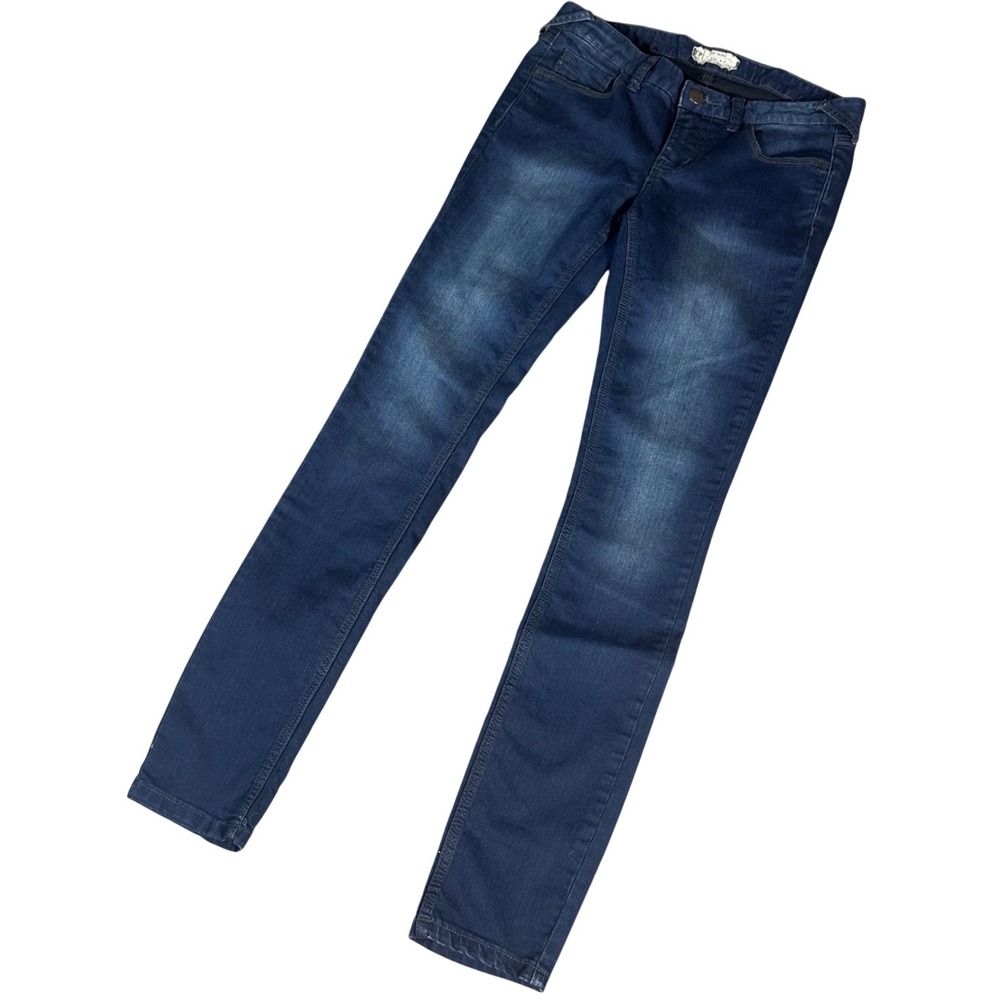 Free People Skinny Jeans Womens 27 Dark Wash Low Rise Stretch Denim Slim Fit